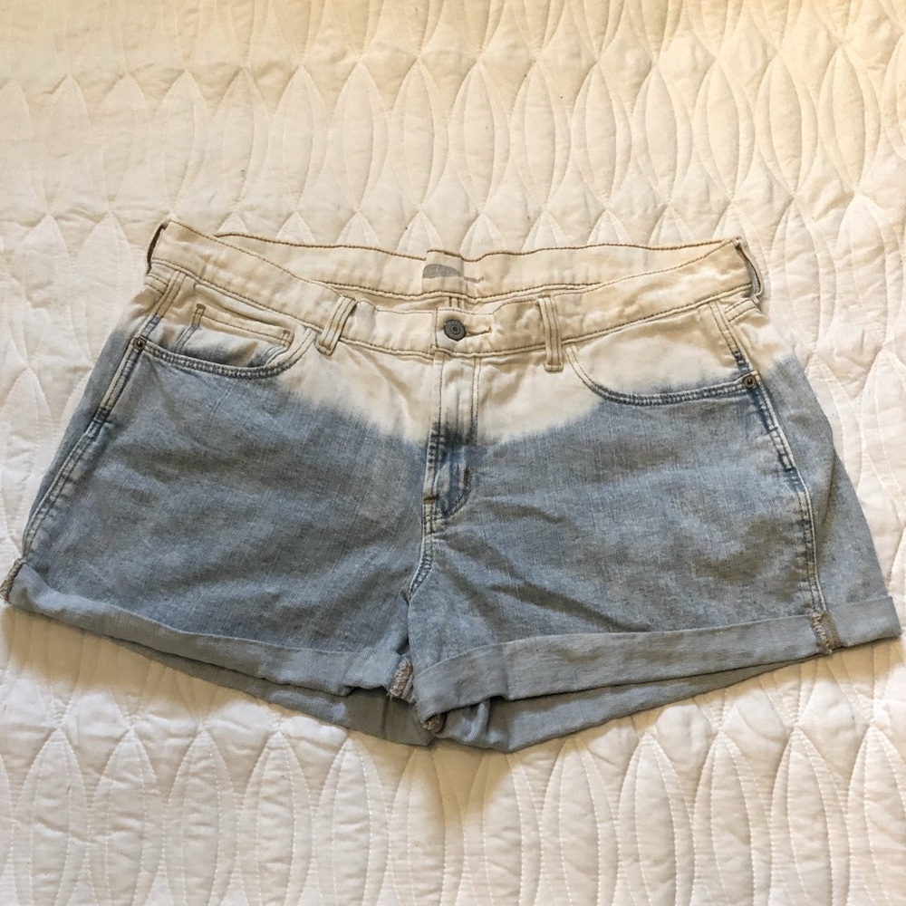 Dipped Ombré Jean Shorts